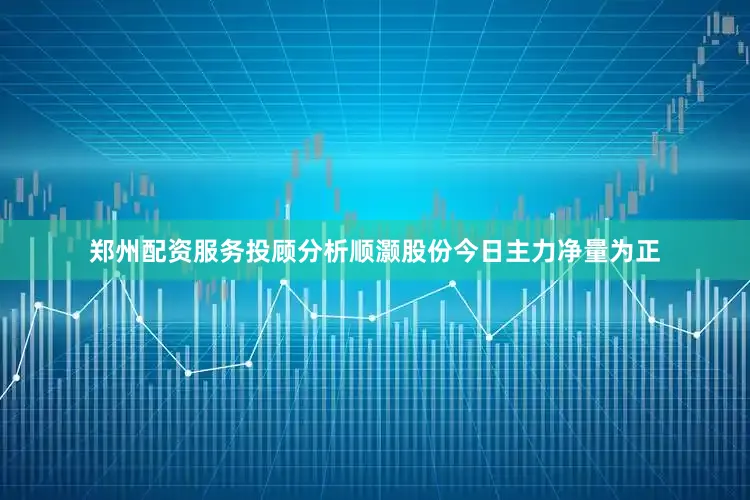 郑州配资服务投顾分析顺灏股份今日主力净量为正