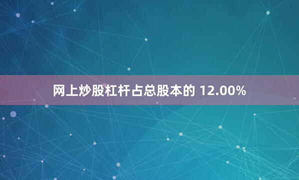 网上炒股杠杆占总股本的 12.00%