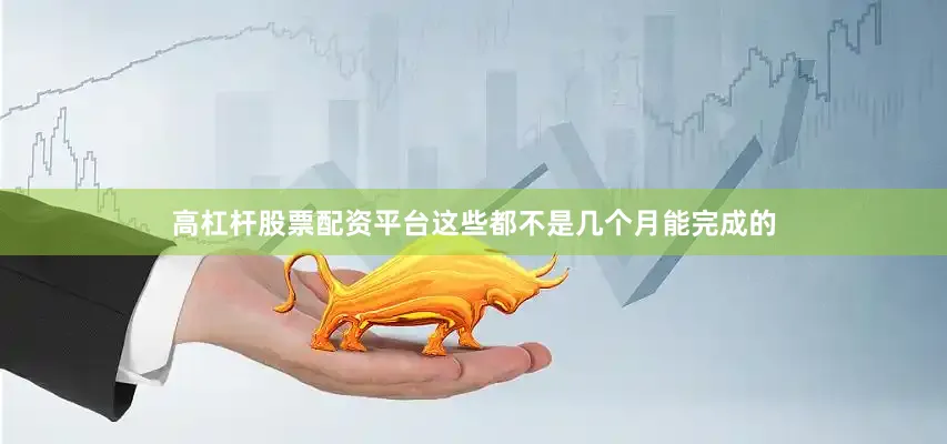 高杠杆股票配资平台这些都不是几个月能完成的