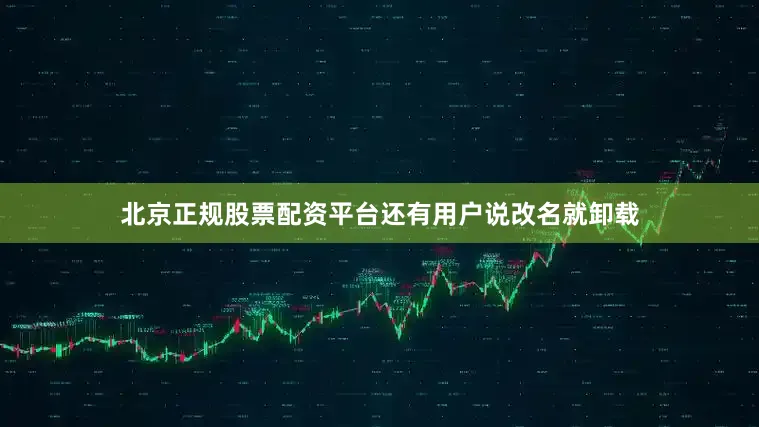 北京正规股票配资平台还有用户说改名就卸载